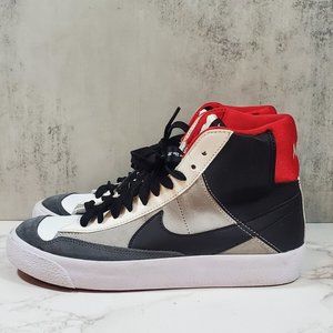 Nike Blazer Mid ‘77 SE GS Black Summit White Red Boys 4.5Y